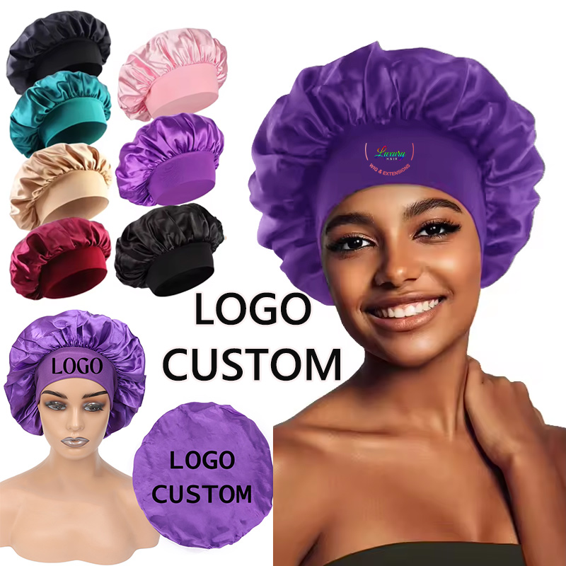 Hair Care Logo - Bonnet Satin Perawatan Rambut, Bonnet Custom