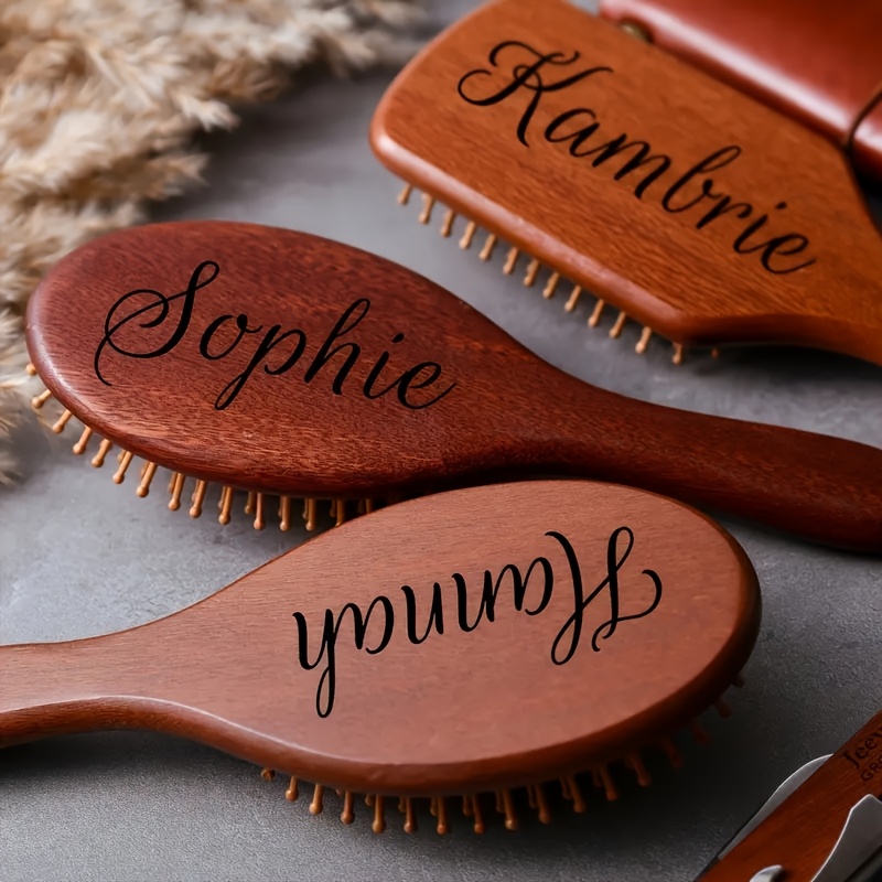 Hair Care Names - Sisir Rambut Cendana Nama Terukir -