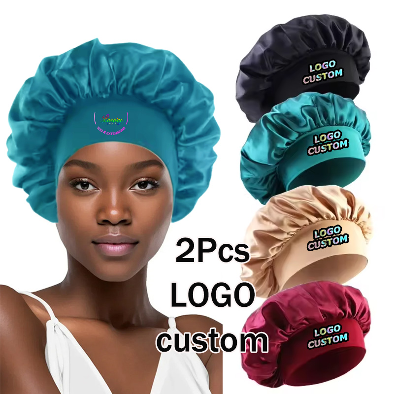 Hair Care Logo - Bonnet Sutra Satin Penutup Rambut untuk