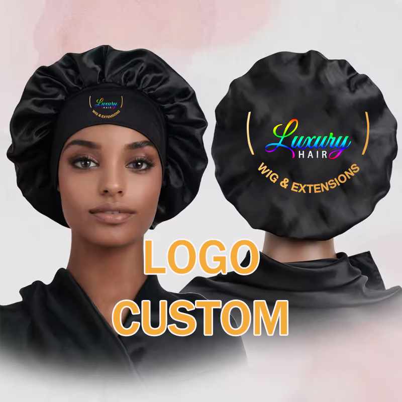 Hair Care Logo - Bonnet Satin Perawatan Rambut, Bonnet Logo