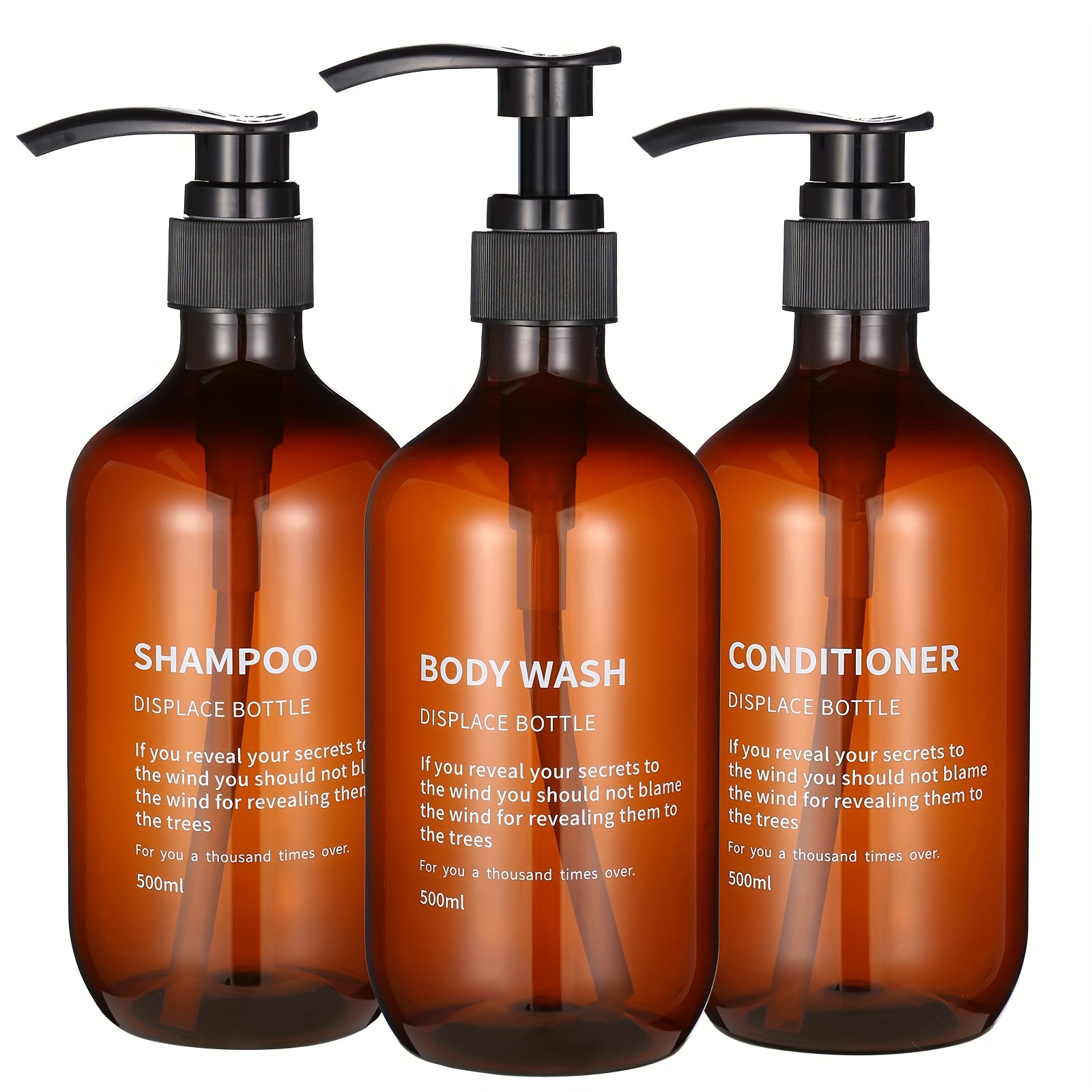 Hair Care Tonic - Dispenser sampo anti air, 3 buah