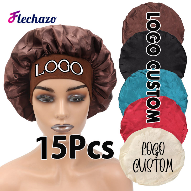 Hair Care Logo - Bonet Sutra Satin, Penutup Kepala Tidur,