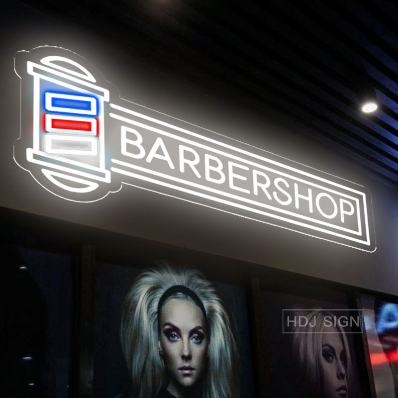 Hair Care Logo - Lampu Neon LED Salon Rambut Kustom