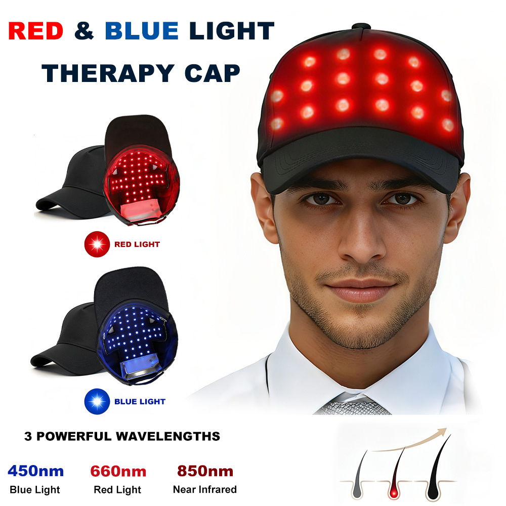 Hair Care Routine - Topi Perawatan Rambut LED dengan Lampu