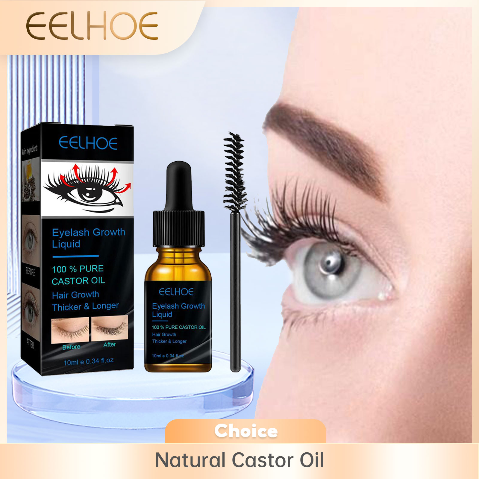 Hair Care Tonic - Serum Penumbuh Bulu Mata Minyak Jarak