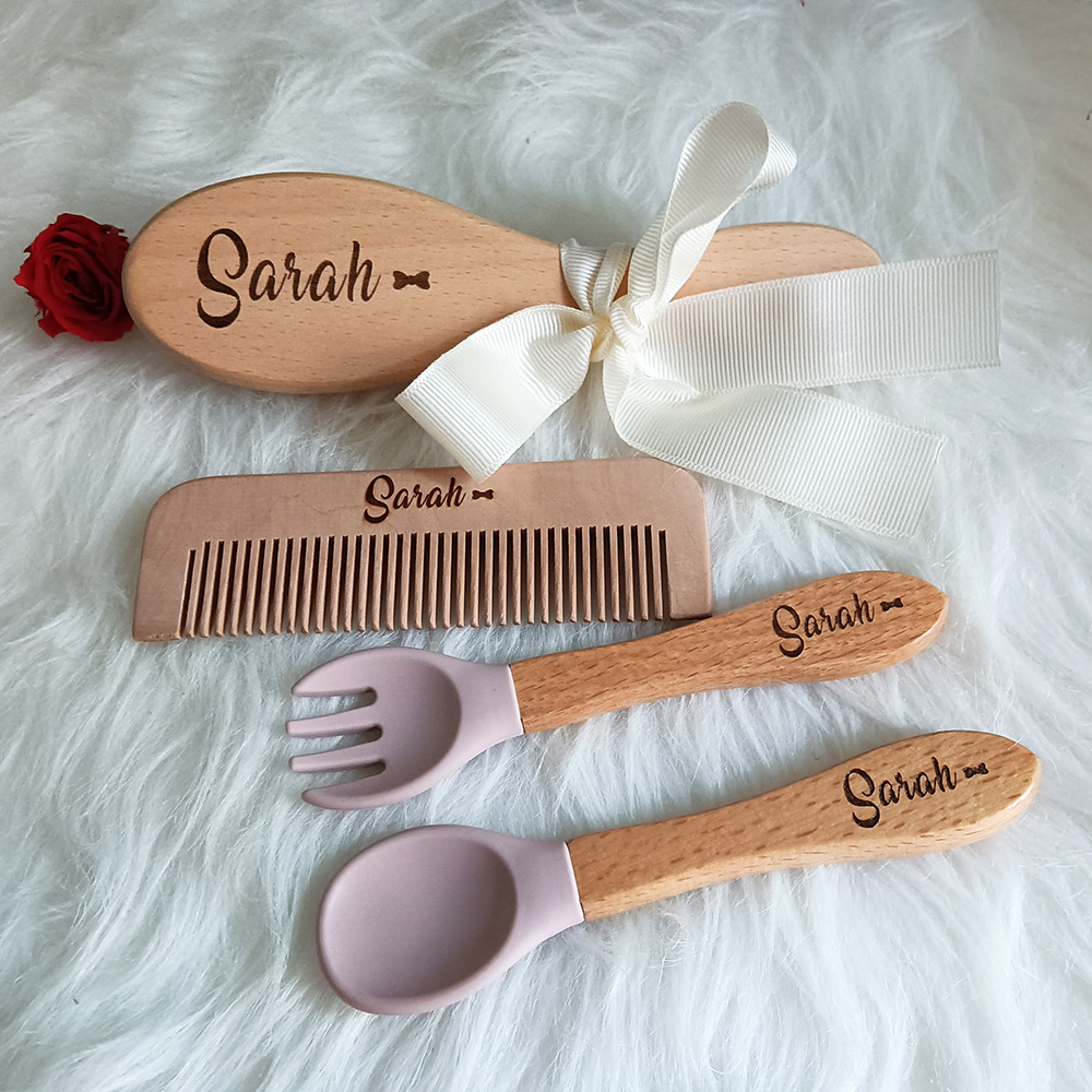 Hair Care Names - Sikat rambut perawatan bayi nama kustom,