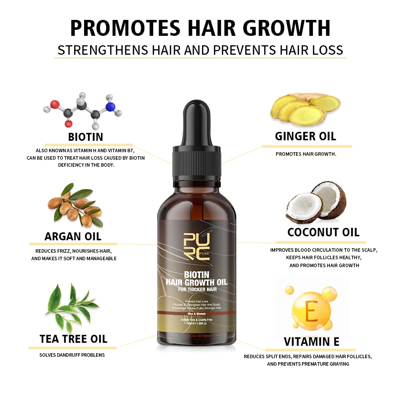 PURC minyak penumbuh rambut pr - Hair Care Essence Oil ulasan dan harga