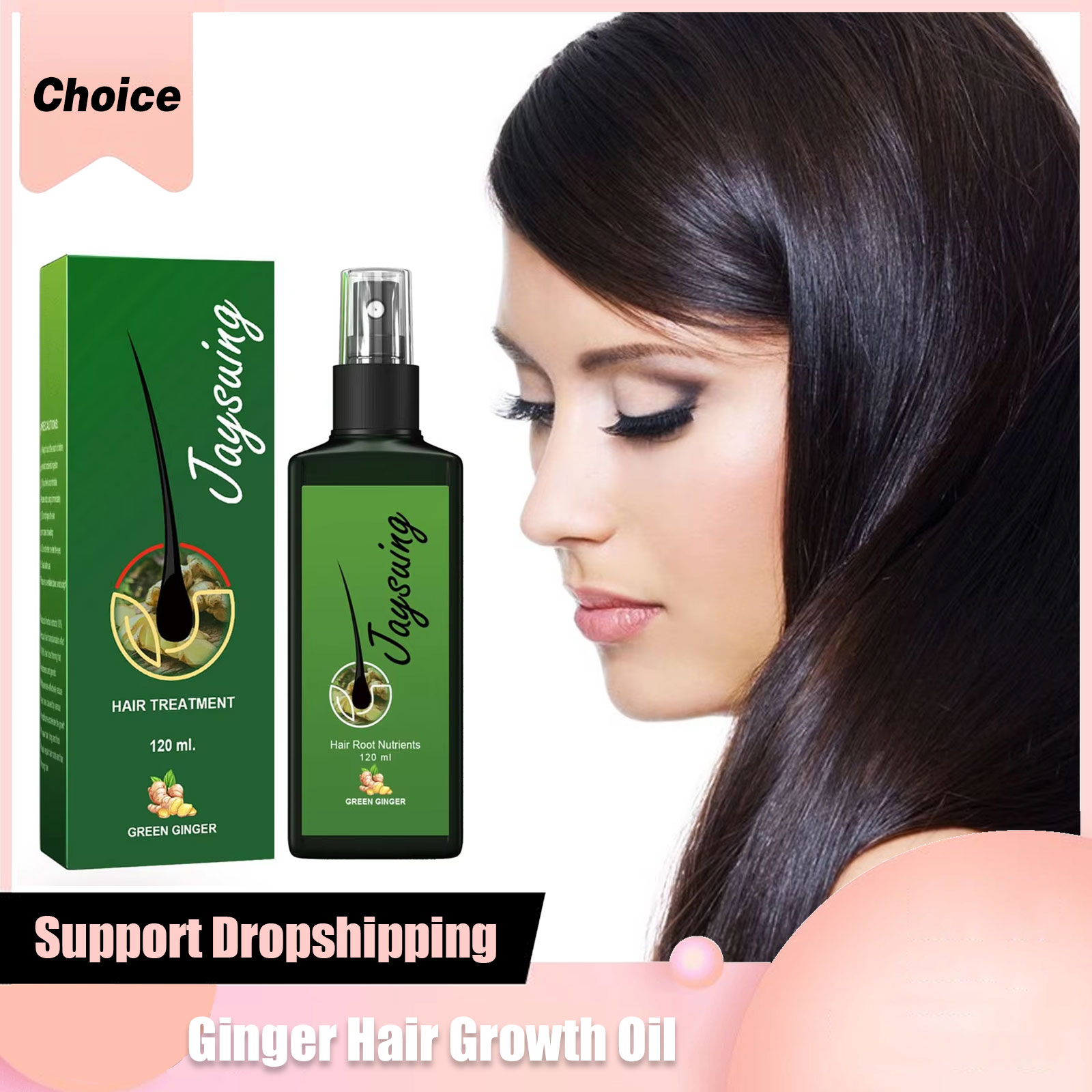 Serum pertumbuhan rambut jahe, - Hair Growth Serum Oil ulasan dan harga