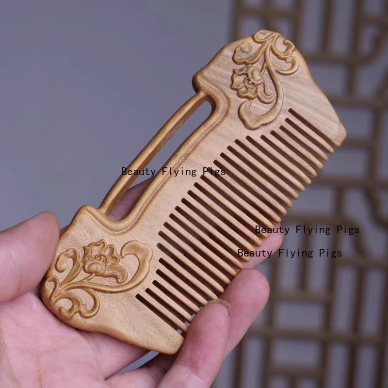 1 Buah Sisir Ukir Kayu Sisir P - Hair Care Routine ulasan dan harga