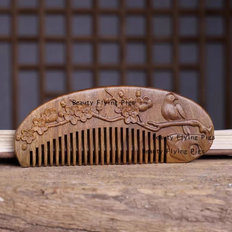 1 Buah Sisir Ukir Kayu Sisir P - Hair Care Routine ulasan dan harga