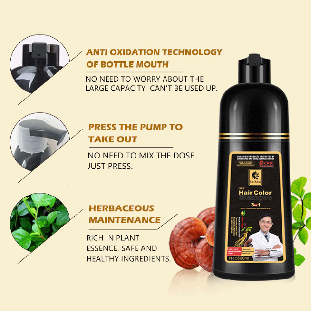 Sampo mewarnai instan 3 dalam  - Hair Care Tonic ulasan dan harga