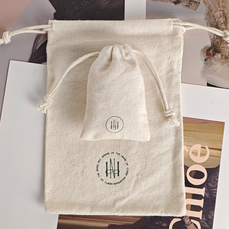 Tas Hadiah Katun Alami Riasan  - Hair Care Logo ulasan dan harga
