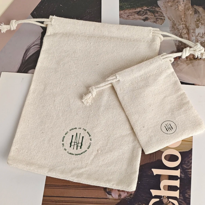 Tas Hadiah Katun Alami Riasan  - Hair Care Logo ulasan dan harga